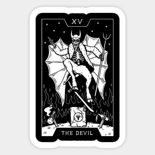 15. THE DEVIL TAROT CARD T-SHIRT Sticker